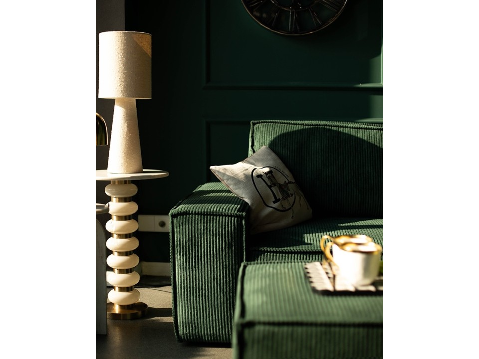 Narożnik PILLOW M prawy z funkcją spania zielony - King Home